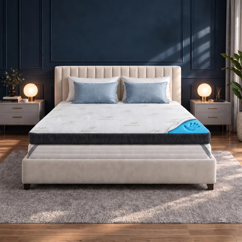 Premium+ Komfort Topper - Matratzen-Topper mit Gel-Memory-Schaum