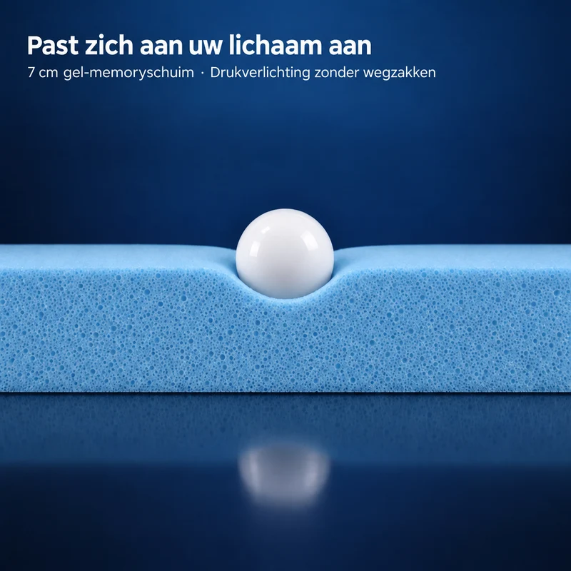 Premium Plus Komfort Topper - Matratzen-Topper mit Gel-Memory-Schaum