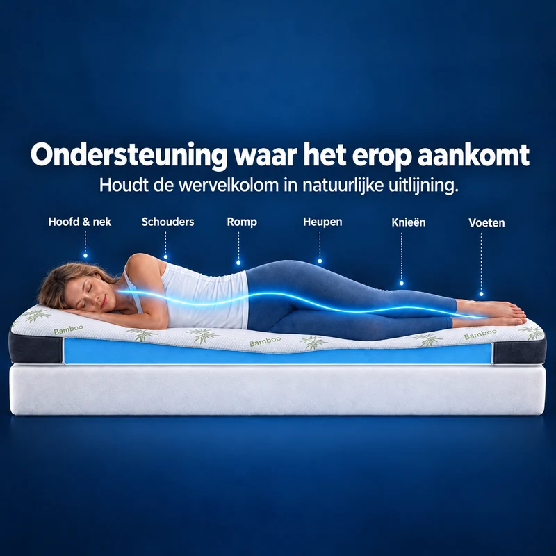 Premium Plus Komfort Topper - Matratzen-Topper mit Gel-Memory-Schaum