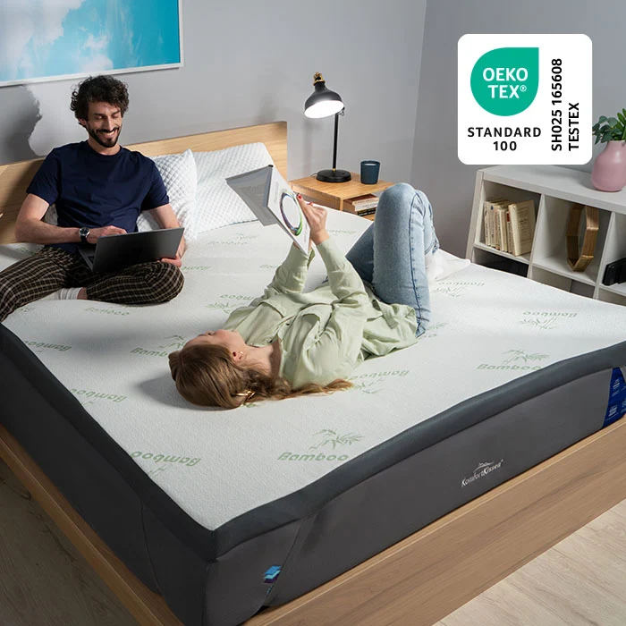 Premium Plus Komfort Topper - Matratzen-Topper mit Gel-Memory-Schaum