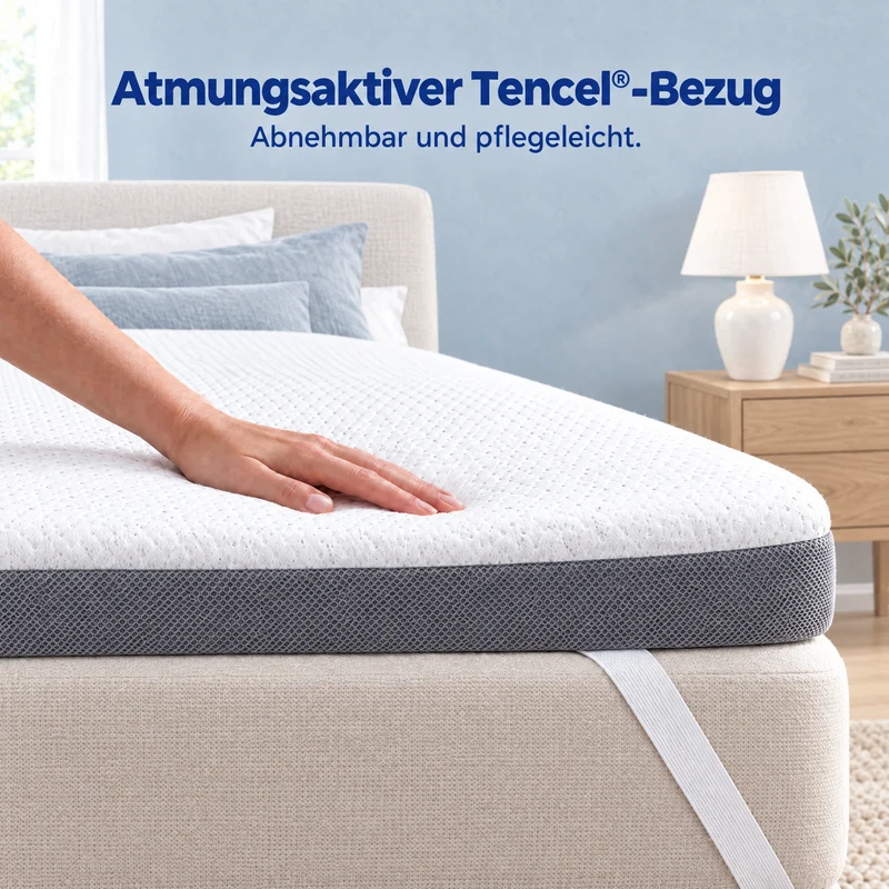 2-in-1 Komfort Topper - Duo Matratzen-Topper mit Gel-Memory-Schaum