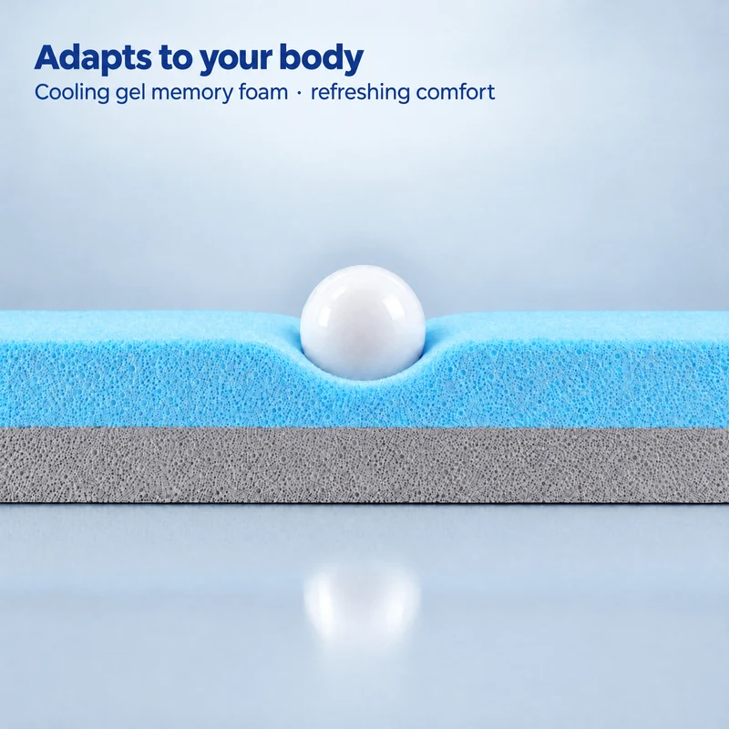 2-in-1 Komfort Topper - Duo Matratzen-Topper mit Gel-Memory-Schaum