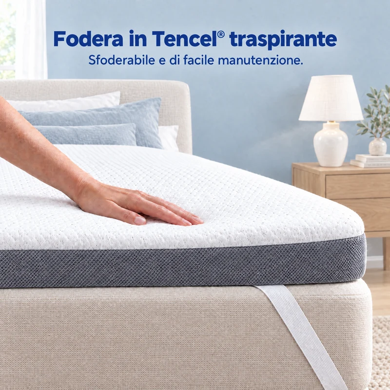 2-in-1 Komfort Topper - Duo Matratzen-Topper mit Gel-Memory-Schaum