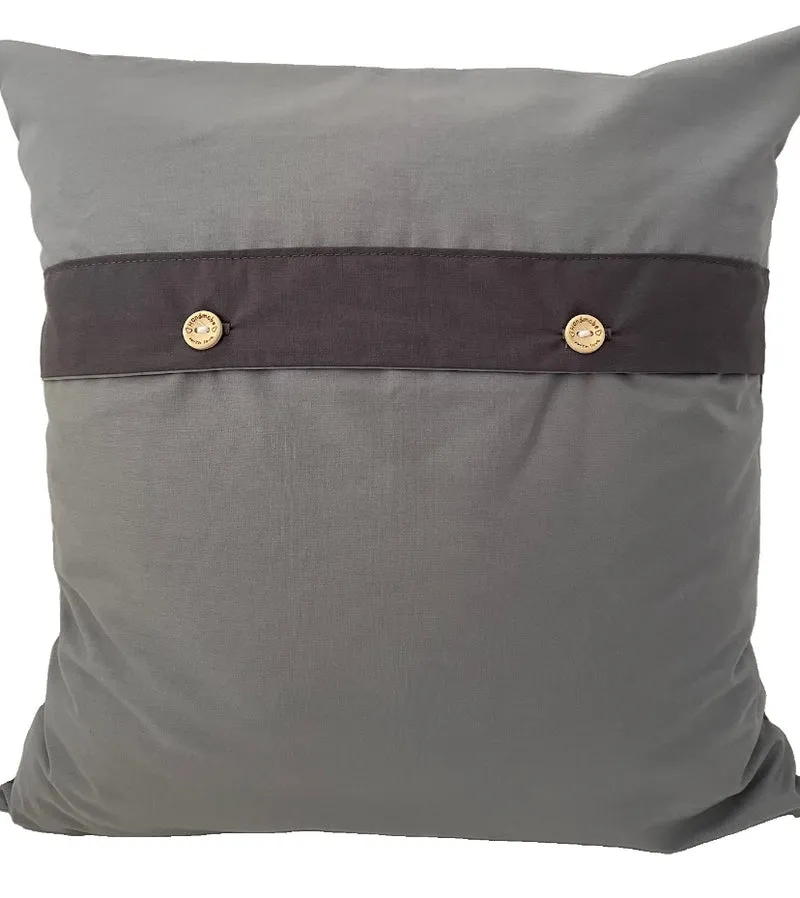Patchwork Kissenhülle, Landhausstil Kissenbezug, grau/beige 40x40cm