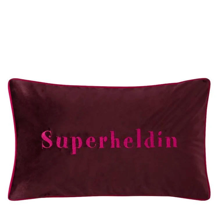 Pad Kissenhülle LETTERS Superheldin 30 x 50 cm
