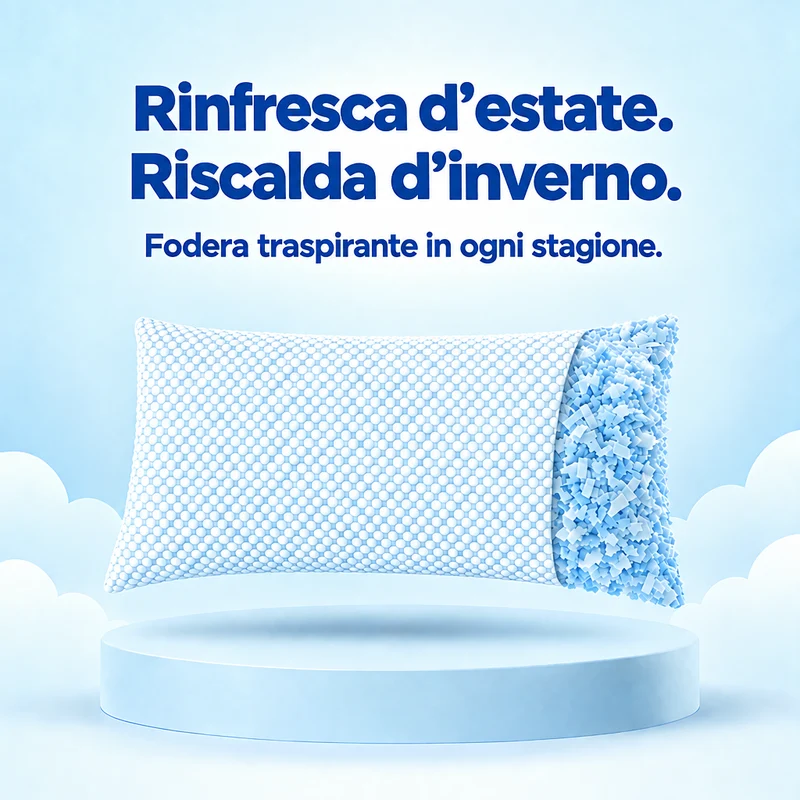 Wolkenkissen - Höhenverstellbares Memory Foam Kissen