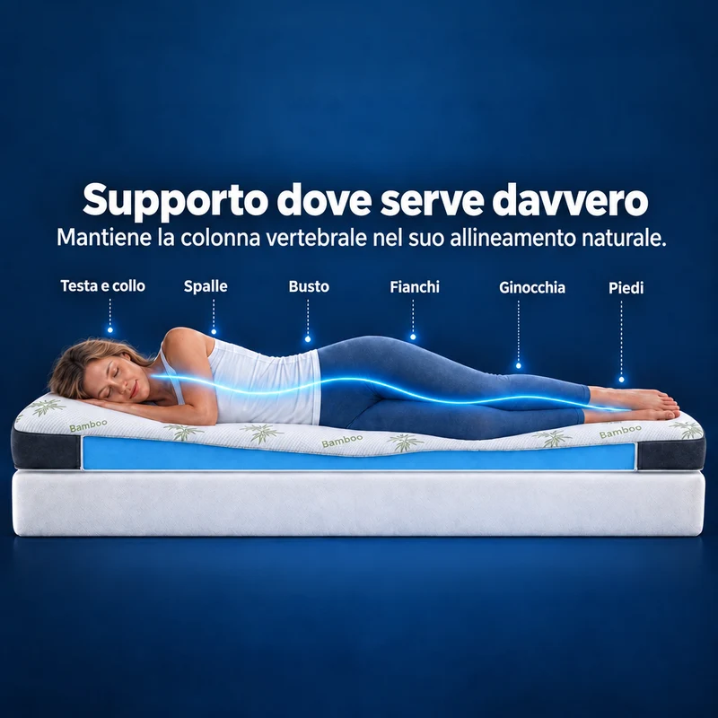 Premium Komfort Topper - Matratzen-Topper mit Gel-Memory-Schaum