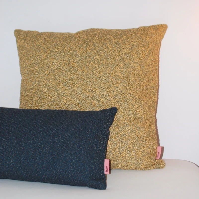 Bouclé Kissen NIDO Gold 60x60