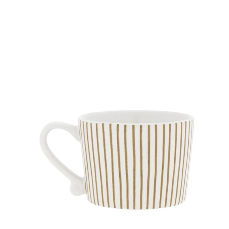 Bastion Collections Tasse Brown Stripes klein