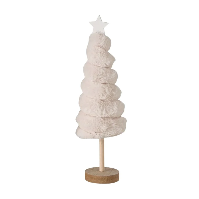 Plüsch-Weihnachtsbaum Bo beige groß