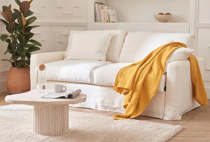 Plaid en gaze de coton biologique TIO