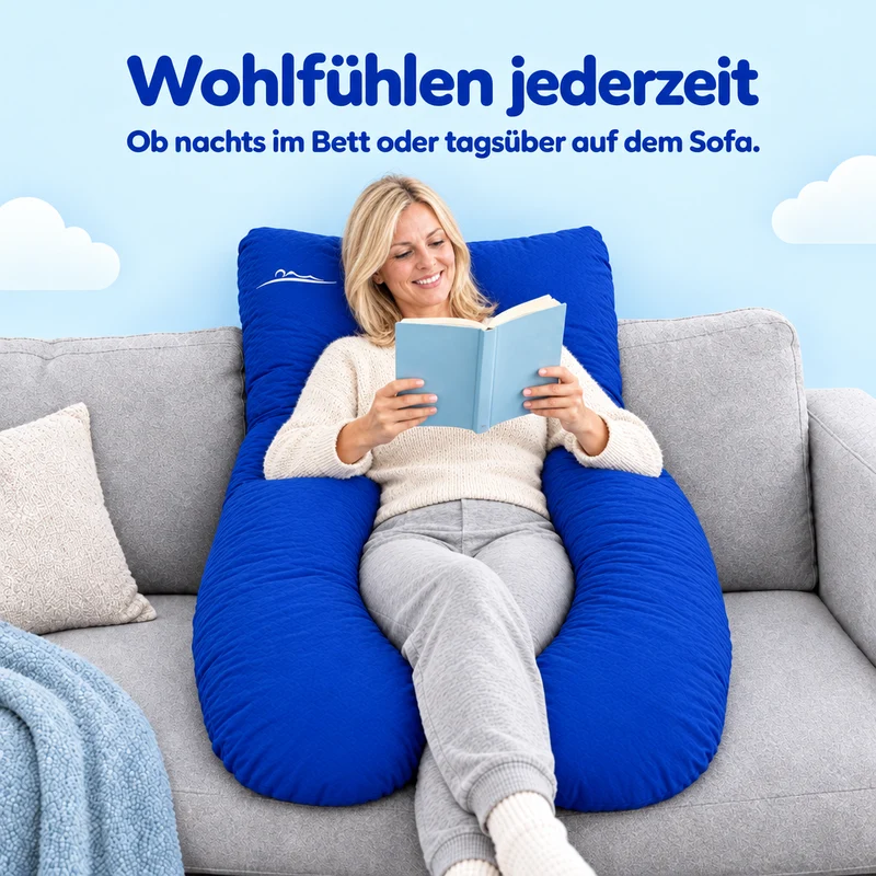 KomfortKissen™ Premium – Ergonomisches Körperkissen