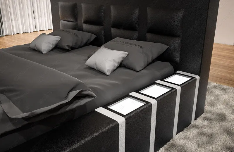 Boxspringbett Asti Schwarz-Weiß 160x200 cm