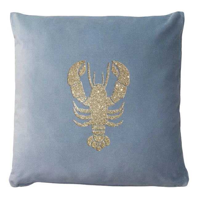 Sommer Deko Kissen Lobster gold