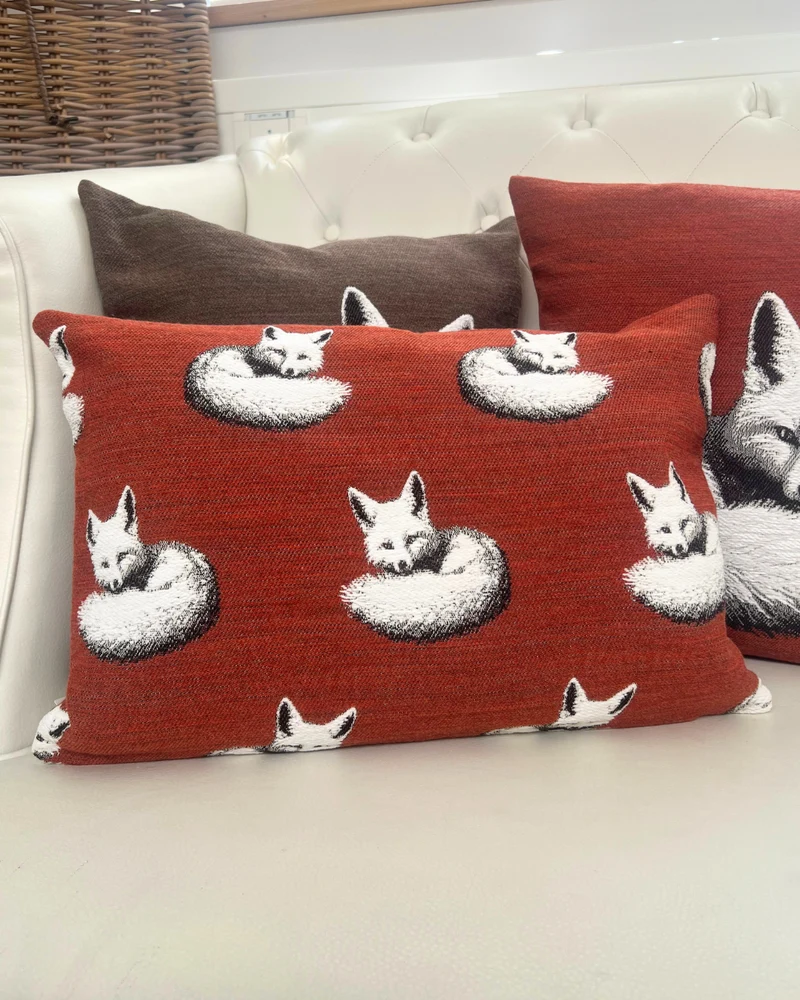 Fuchs 2er-Set Kissenbezüge "Fox" in Burnt Sienna von Sander Table + Home