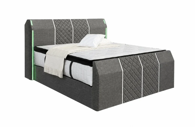 Boxspringbett Paris mit Matratze und Topper