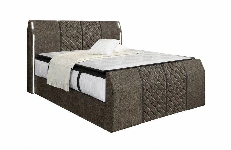 Boxspringbett Paris mit Matratze und Topper