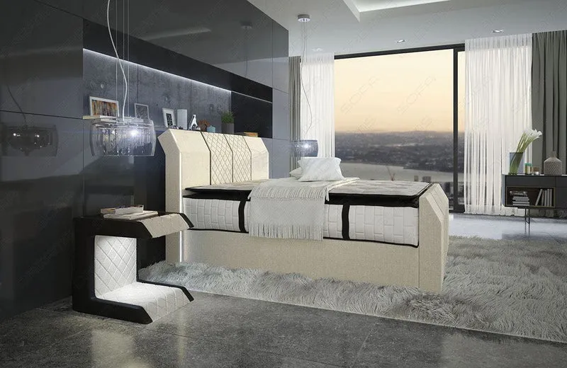 Boxspringbett Paris mit Matratze und Topper