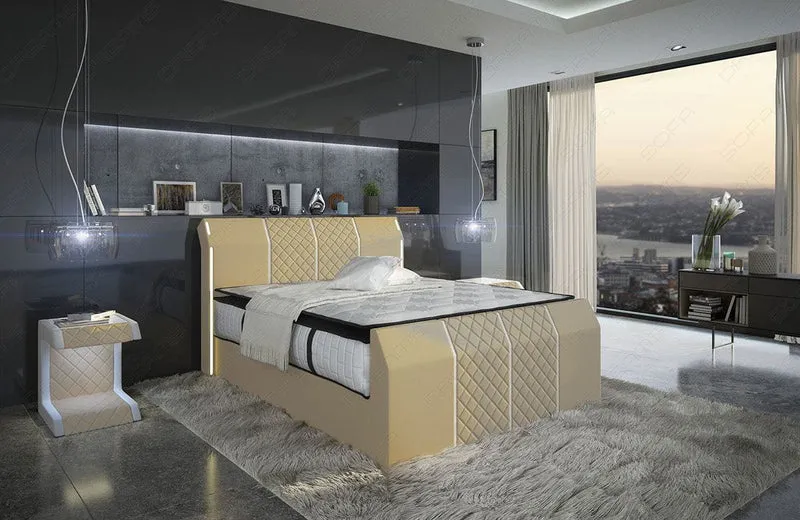 Boxspringbett Paris mit Matratze und Topper