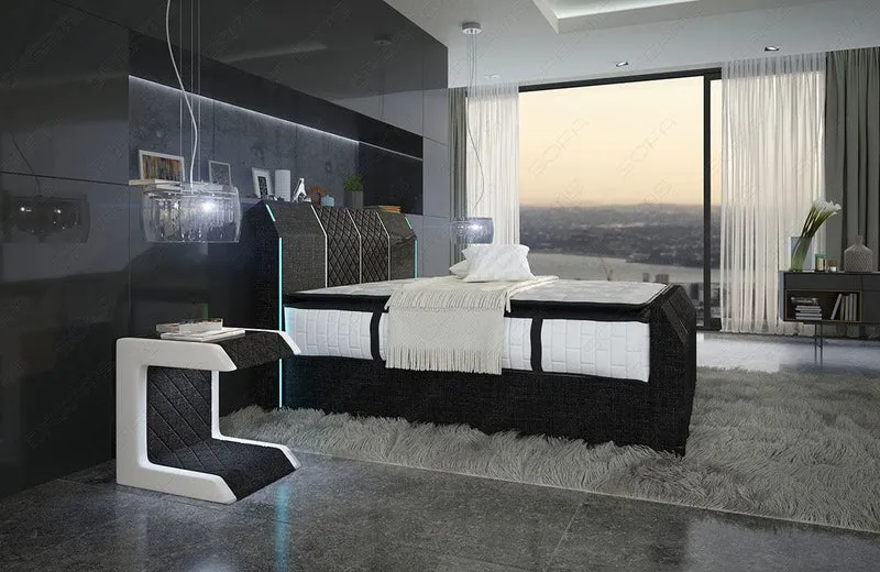 Boxspringbett Paris mit Matratze und Topper