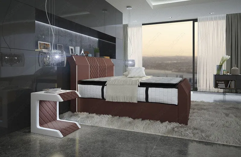 Boxspringbett Paris mit Matratze und Topper