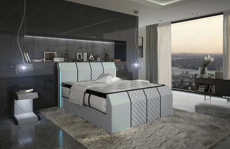 Boxspringbett Paris mit Matratze und Topper