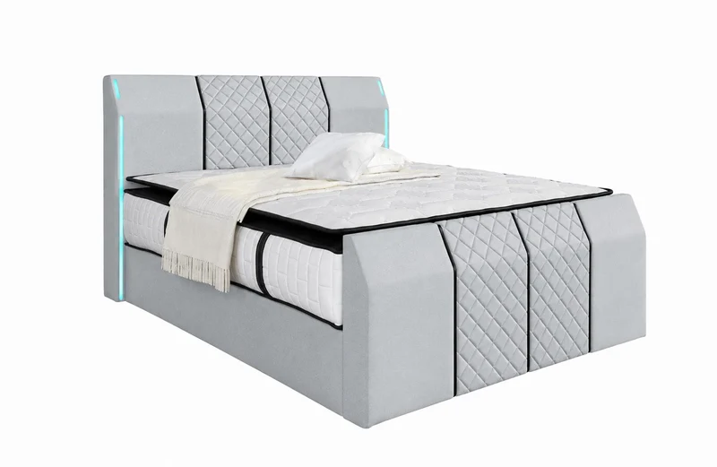 Boxspringbett Paris mit Matratze und Topper