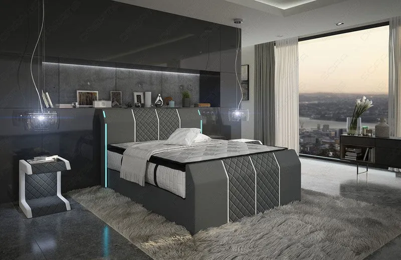 Boxspringbett Paris mit Matratze und Topper