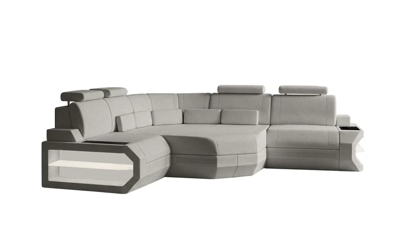 Mini Ecksofa Asti L Form Stoffsofa