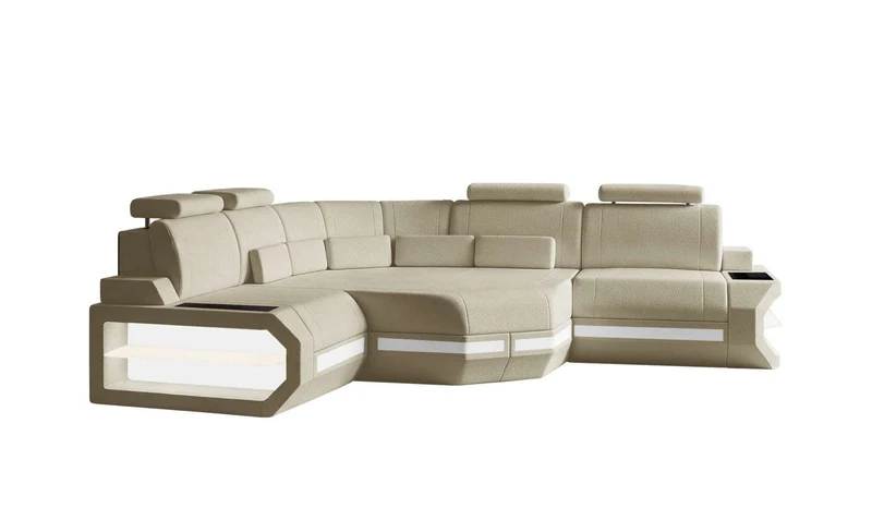 Mini Ecksofa Asti L Form Stoffsofa