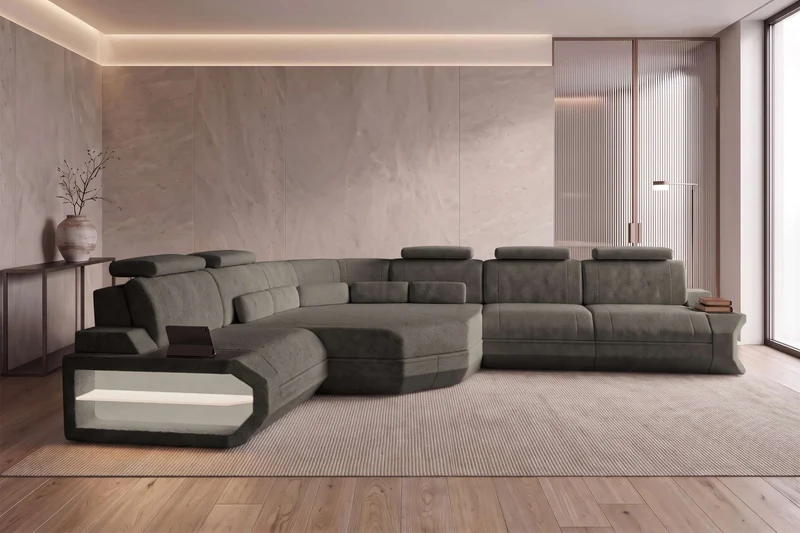 Ecksofa Asti L Form Stoffsofa