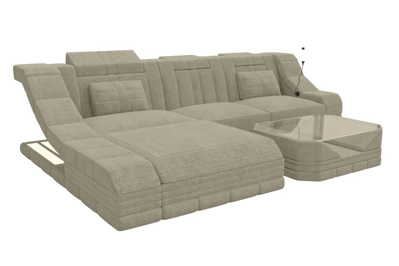 Ecksofa Turino L Form Stoffsofa