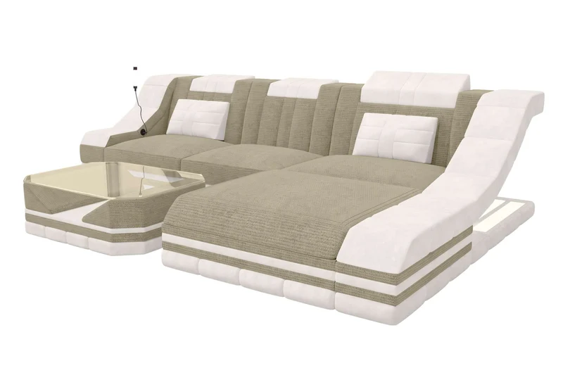 Ecksofa Turino L Form Stoffsofa