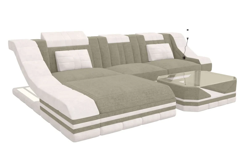 Ecksofa Turino L Form Stoffsofa