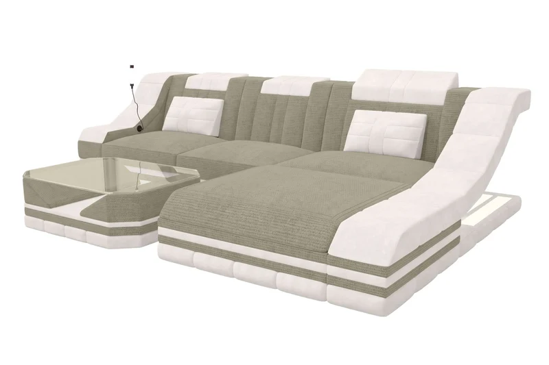 Ecksofa Turino L Form Stoffsofa