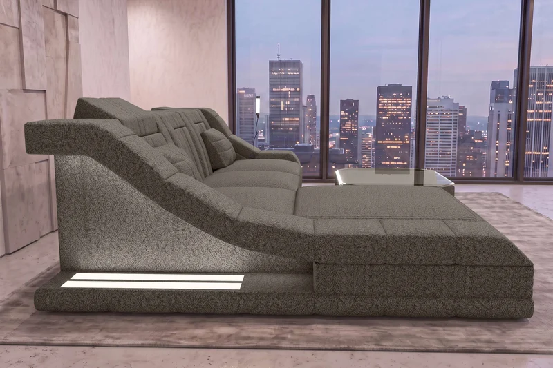 Ecksofa Turino L Form Stoffsofa
