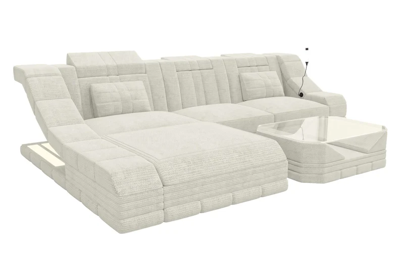Ecksofa Turino L Form Stoffsofa
