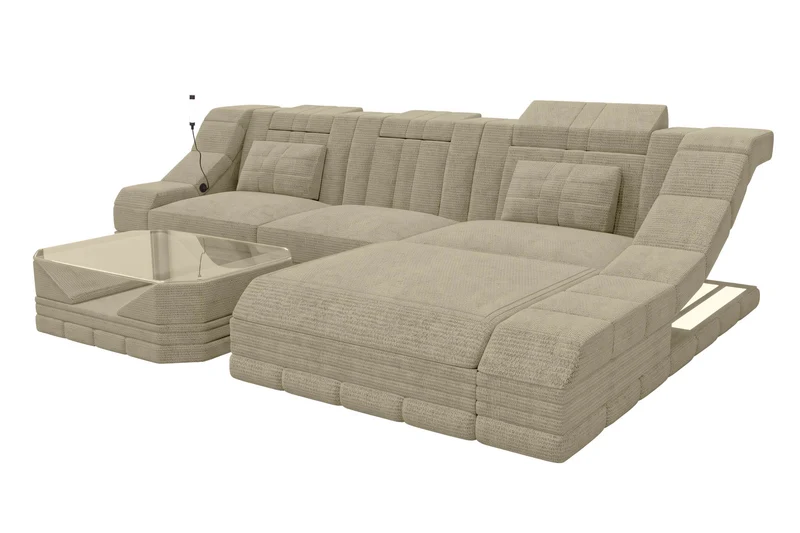 Ecksofa Turino L Form Stoffsofa