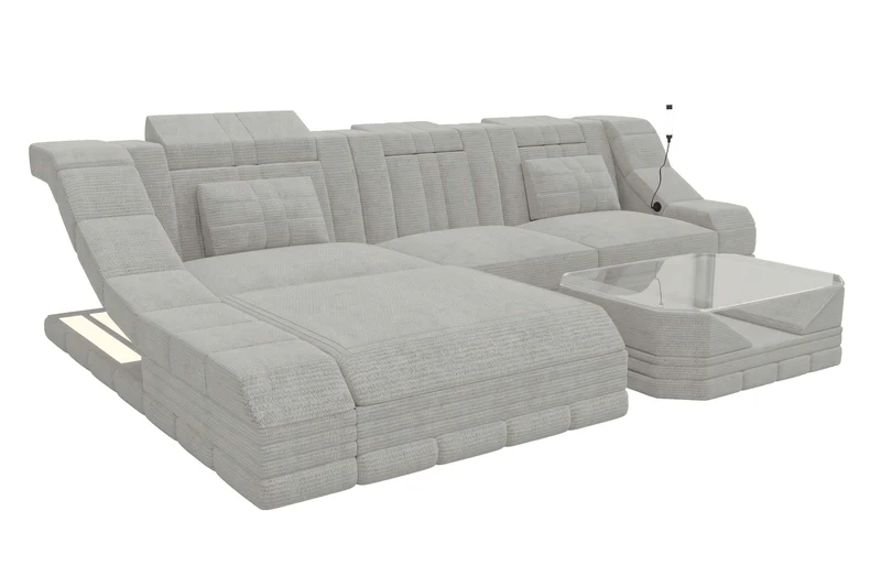 Ecksofa Turino L Form Stoffsofa