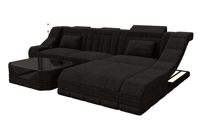 Ecksofa Turino L Form Stoffsofa
