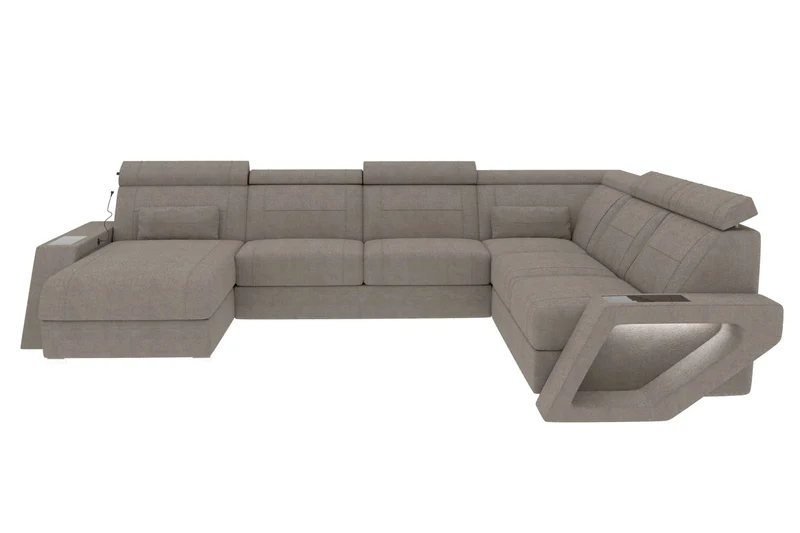 XXL Wohnlandschaft Catania Stoffsofa