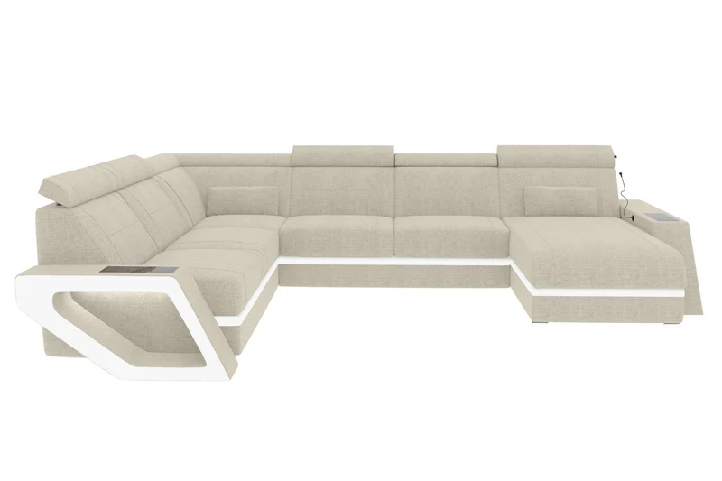 XXL Wohnlandschaft Catania Stoffsofa