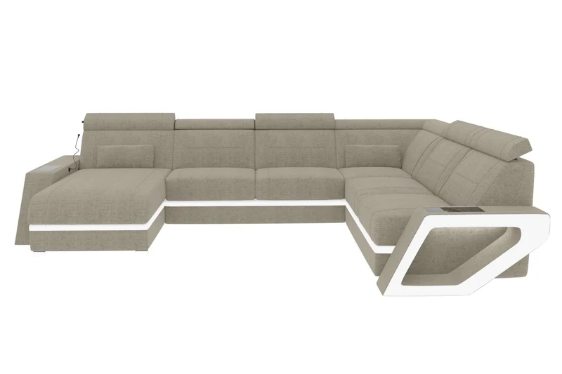 XXL Wohnlandschaft Catania Stoffsofa