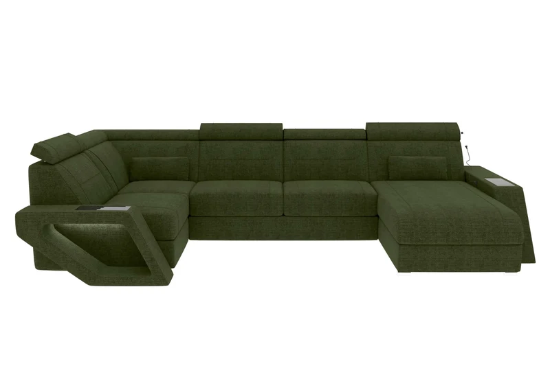 Wohnlandschaft Catania U Form Stoffsofa