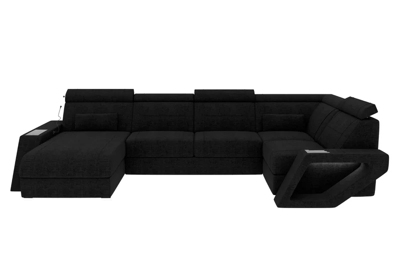 Wohnlandschaft Catania U Form Stoffsofa