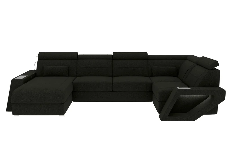 Wohnlandschaft Catania U Form Stoffsofa
