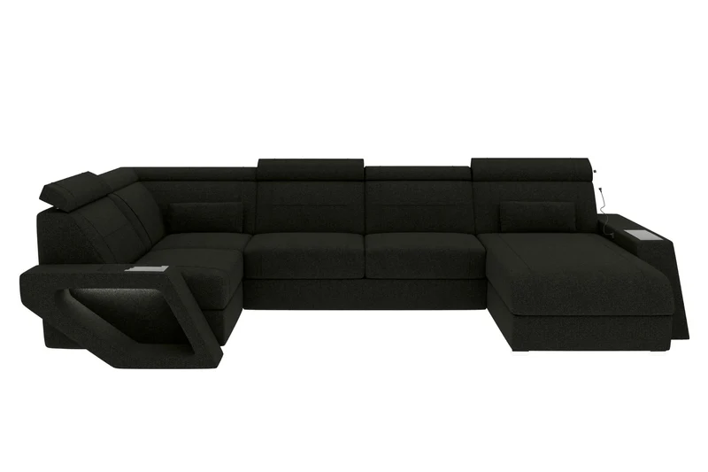 Wohnlandschaft Catania U Form Stoffsofa