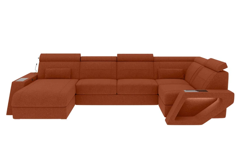 Wohnlandschaft Catania U Form Stoffsofa