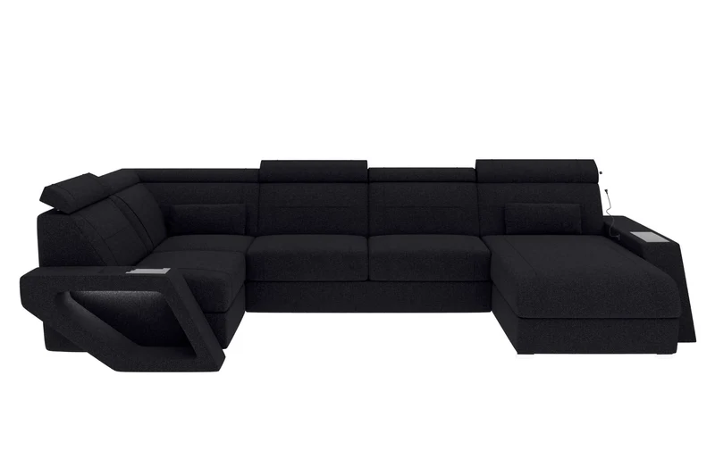 Wohnlandschaft Catania U Form Stoffsofa