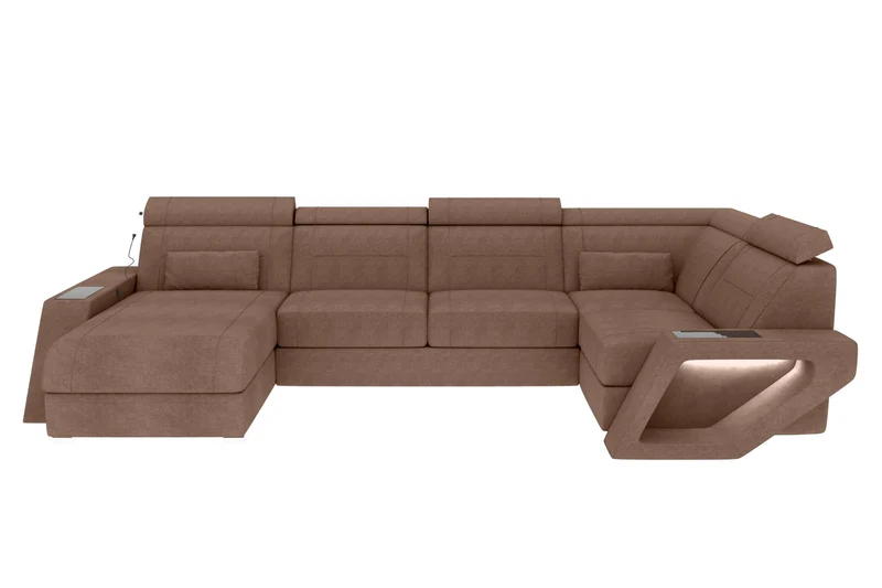 Wohnlandschaft Catania U Form Stoffsofa